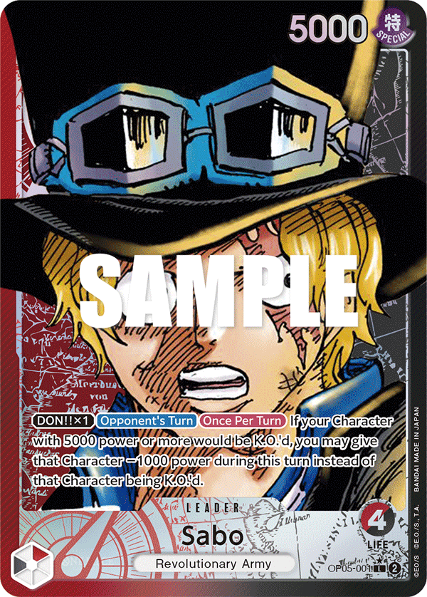 Sabo - OP05-001 - Leader (Alt Art)