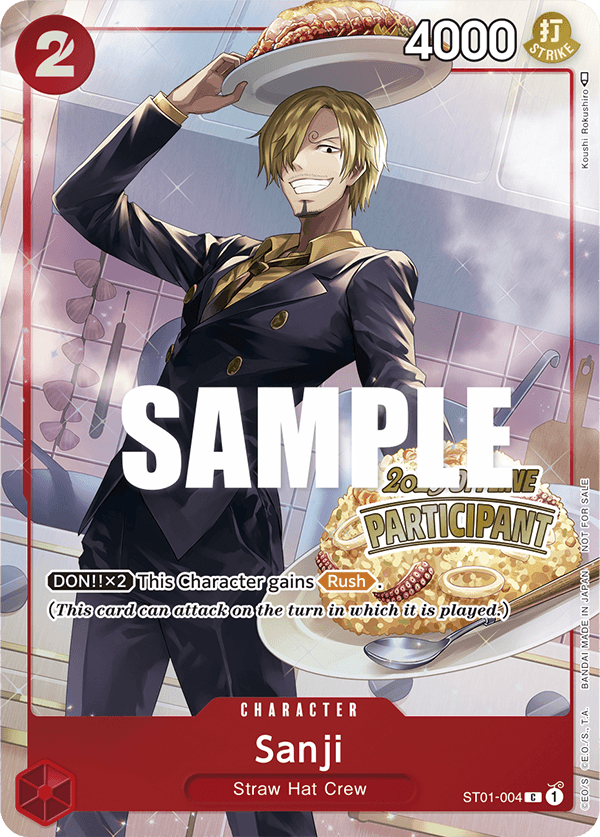 Sanji - ST01-004 - 2023 Offline Participant-One Piece Singles