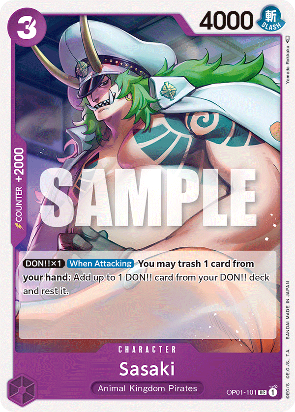 Sasaki - OP01-101 - Uncommon-One Piece Singles