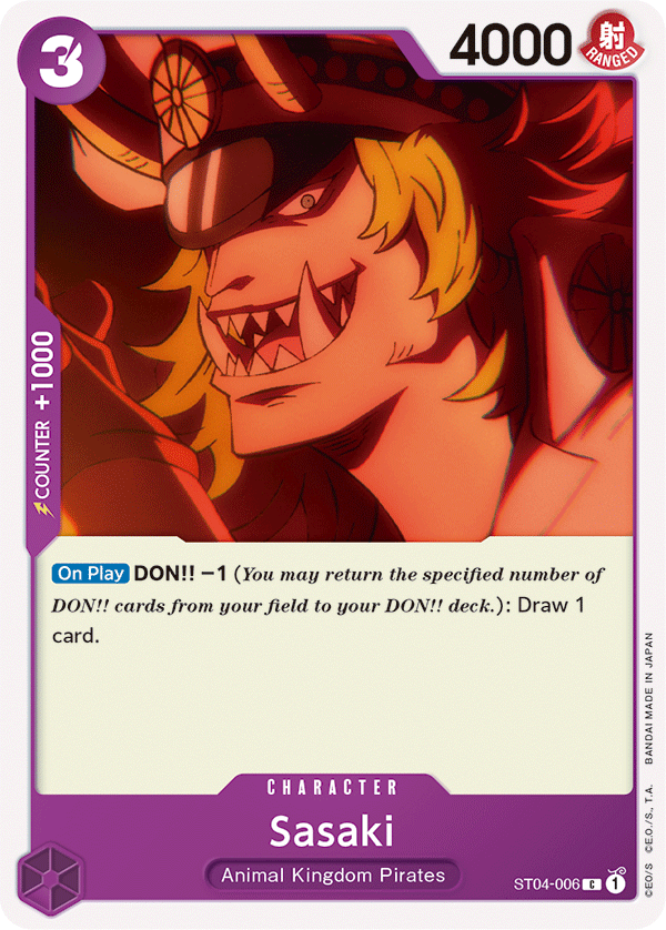 Sasaki - ST04-006 - Common-One Piece Singles