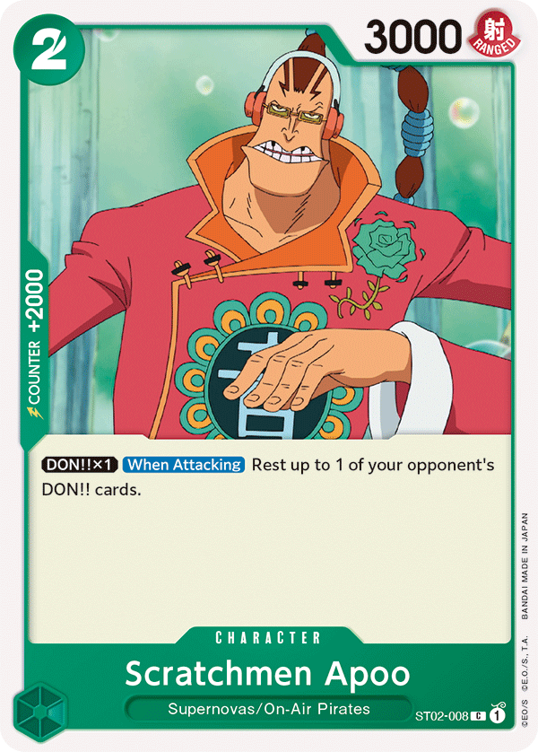 Scratchmen Apoo - ST02-008 - Common-One Piece Singles
