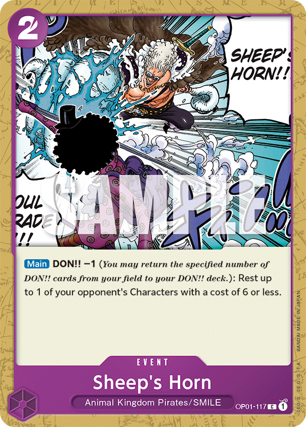 Sheep's Horn - OP01-117 - Common-One Piece Singles
