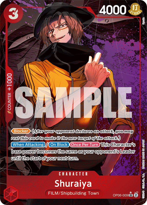 Shuraiya - OP06-009 - Super Rare (Alt Art) One Piece Singles Shuraiya - OP06-009 - Super Rare (Alt Art) One Piece Singles
