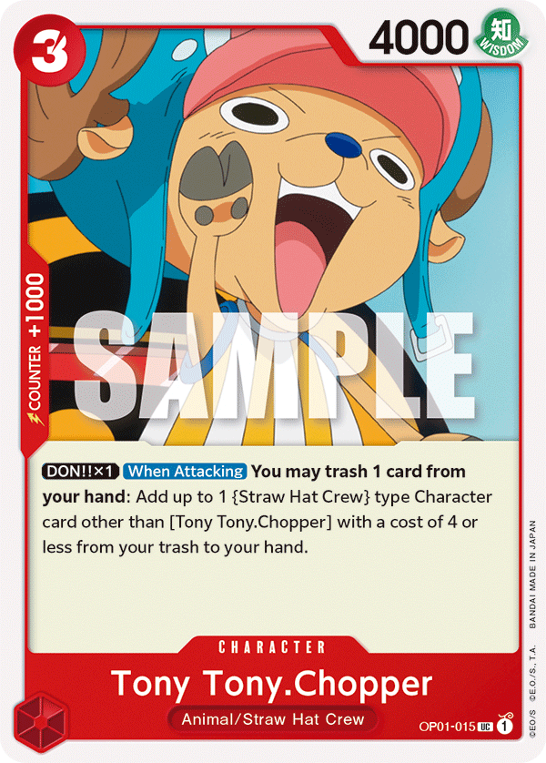 Tony Tony.Chopper - OP01-015 - Uncommon-One Piece Singles