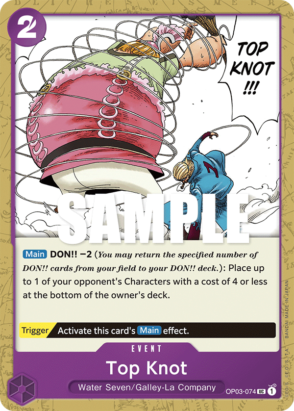 Top Knot - OP03-074 - Uncommon-One Piece Singles