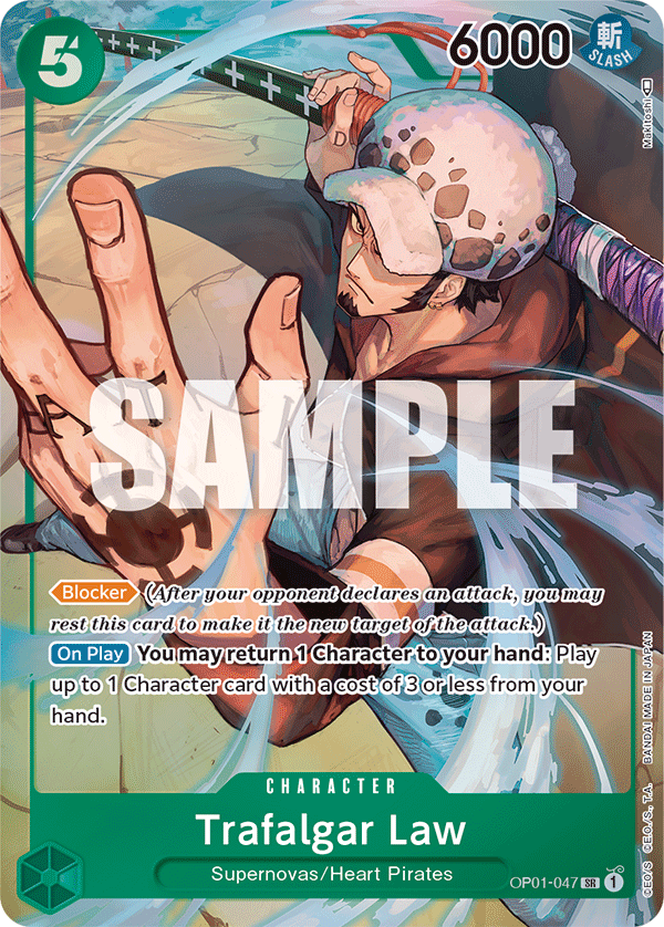 Trafalgar Law - OP01-047 - Super Rare (Alt Art)-One Piece Singles