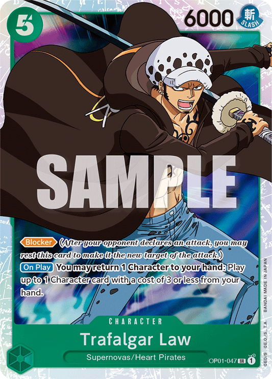 Trafalgar Law - OP01-047 - Super Rare-One Piece Singles
