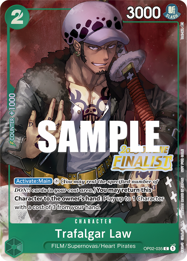 Trafalgar Law - OP01-035 - 2023 Offline Finalist-One Piece Singles