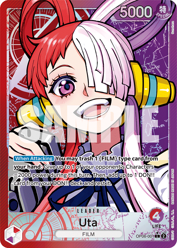 Uta - OP06-001 - Leader (Alt Art)
