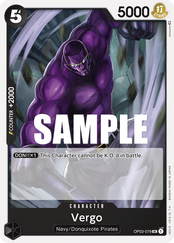 Vergo - OP03-079 - Uncommon-One Piece Singles