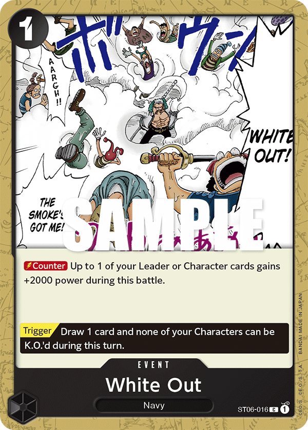 White Out - ST06-016 - Common-One Piece Singles