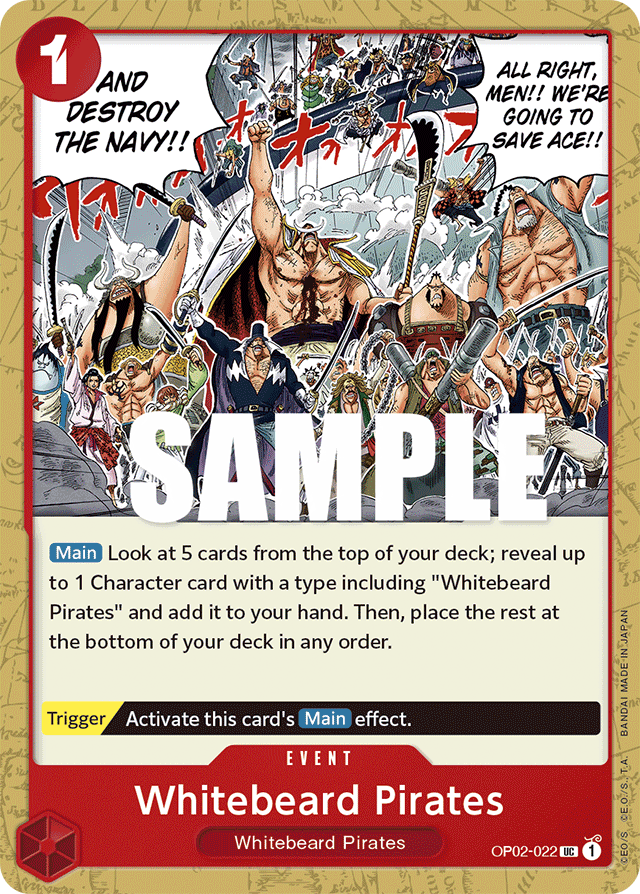 Whitebeard Pirates - OP02-022 - Uncommon-One Piece Singles