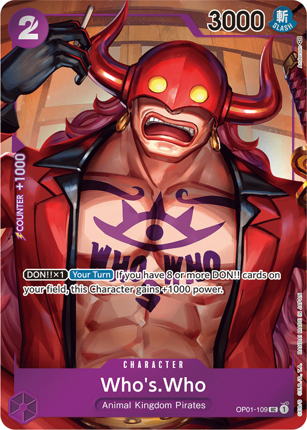 Who's.Who - OP01-109 - Uncommon (Alt Art)-One Piece Singles