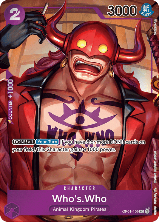 Who's.Who - OP01-109 - Uncommon (Alt Art)-One Piece Singles