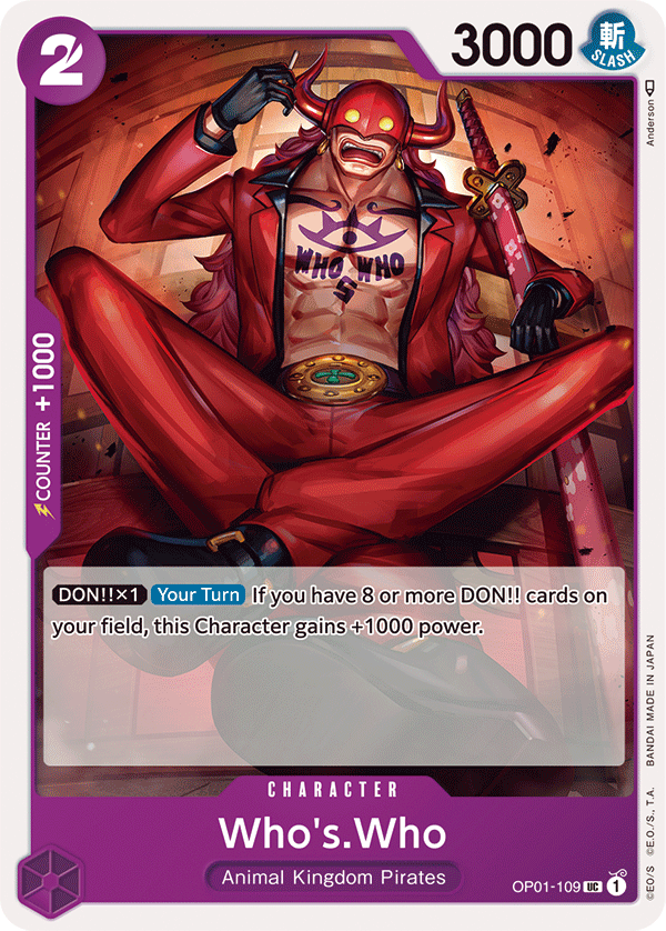 Who's.Who - OP01-109 - Uncommon-One Piece Singles