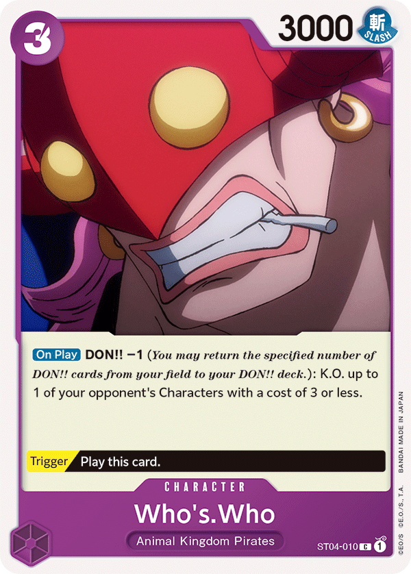 Who's.Who - ST04-010 - Common-One Piece Singles