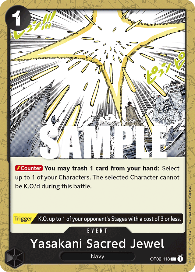 Yasakani Sacred Jewel - OP02-118 - Common-One Piece Singles