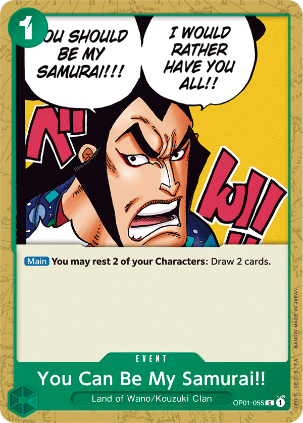 You Can Be My Samurai!! - OP01-055 - Common-One Piece Singles