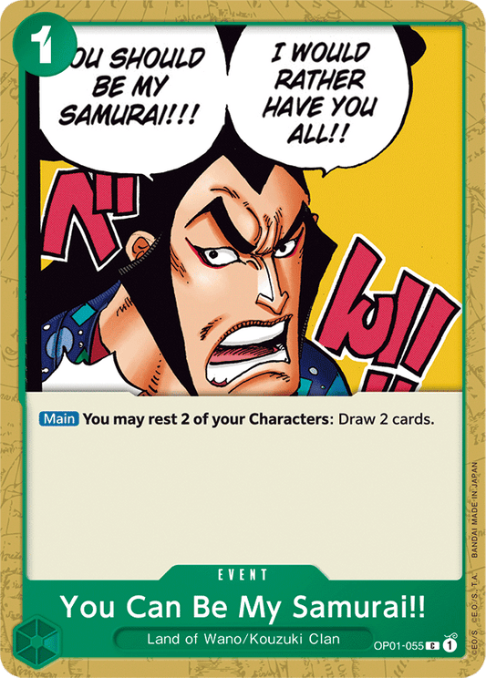 You Can Be My Samurai!! - OP01-055 - Common-One Piece Singles