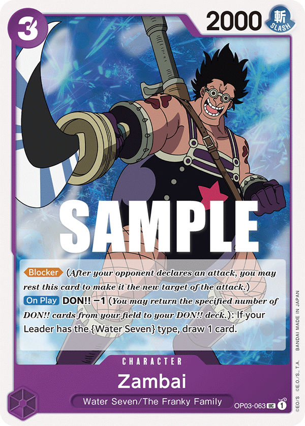 Zambai - OP03-063 - Uncommon-One Piece Singles