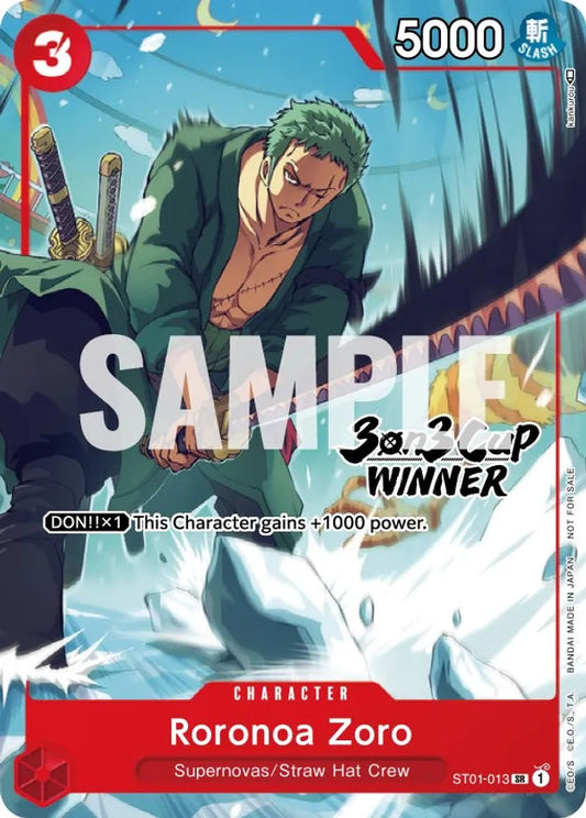 Zoro - ST01-013 - (3on3 Cup Winner - Promo)