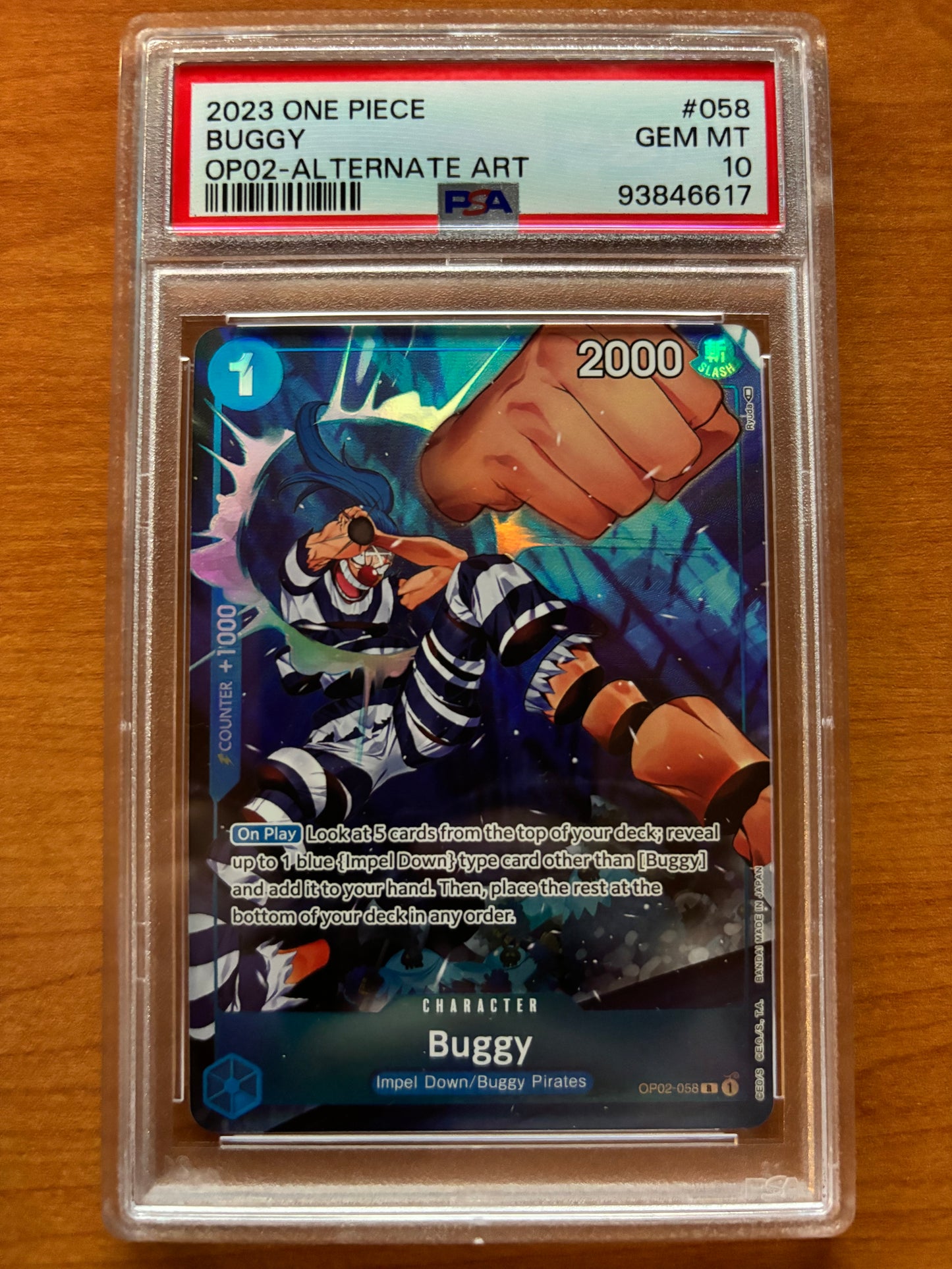 [PSA 10] Buggy OP02 Alt Art