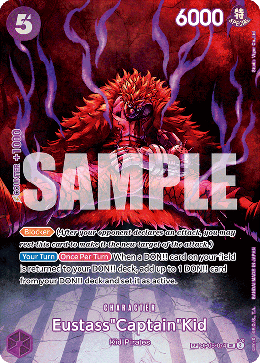 OP05-074 - Eustass"Captain"Kid - OP07 Special Parallel