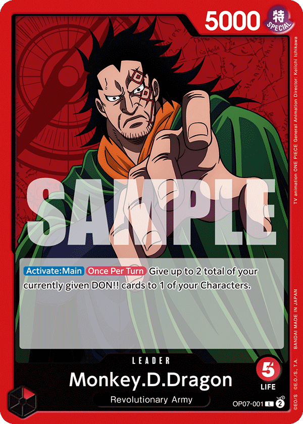 Monkey.D.Dragon - OP07-001 - Leader