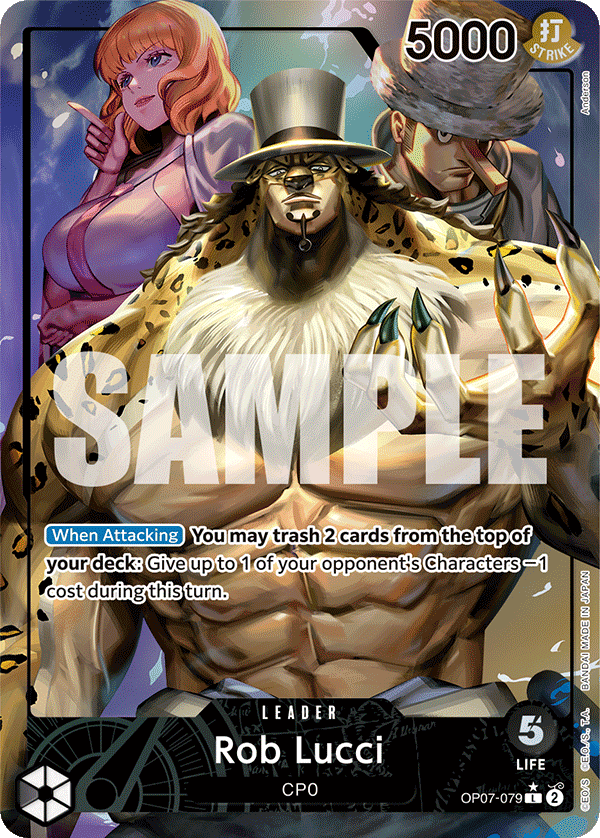 Rob Lucci - OP07-079 - Leader (Alternate Art)