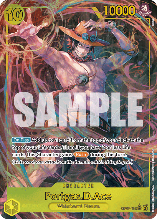 Portgas.D.Ace - OP07-119 - Secret Rare (Alternate Art)