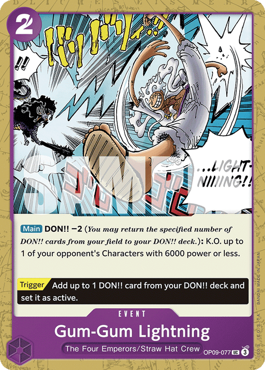 OP09-077 - Gum-Gum Lightning - Uncommon
