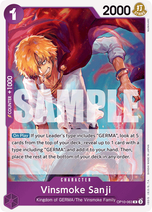 OP10-063 - Vinsmoke Sanji - Rare