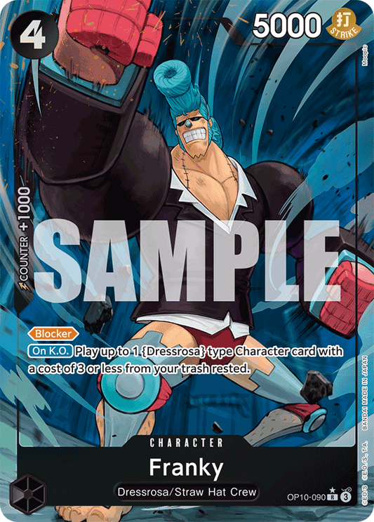 OP10-090 - Franky - Rare Alt Art