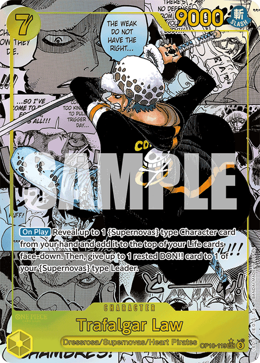 OP10-119 - Trafalgar Law - Secret Rare Alt Art (Manga)