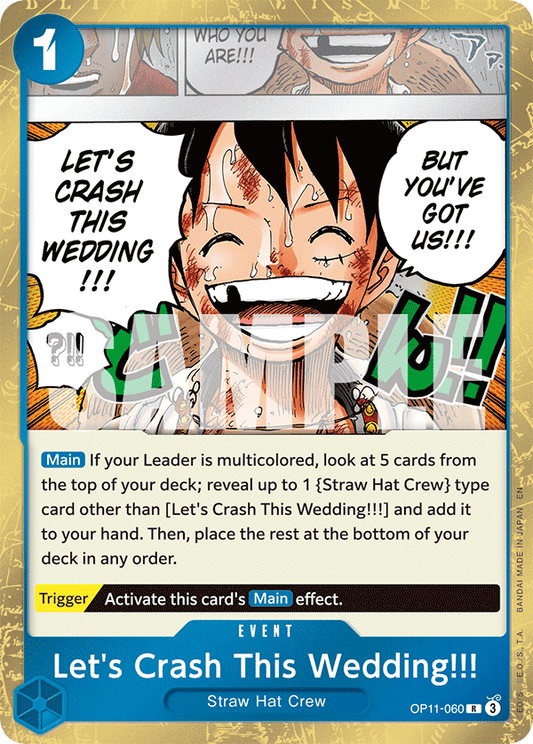 OP11-060 - Let's Crash This Wedding!!! - Rare
