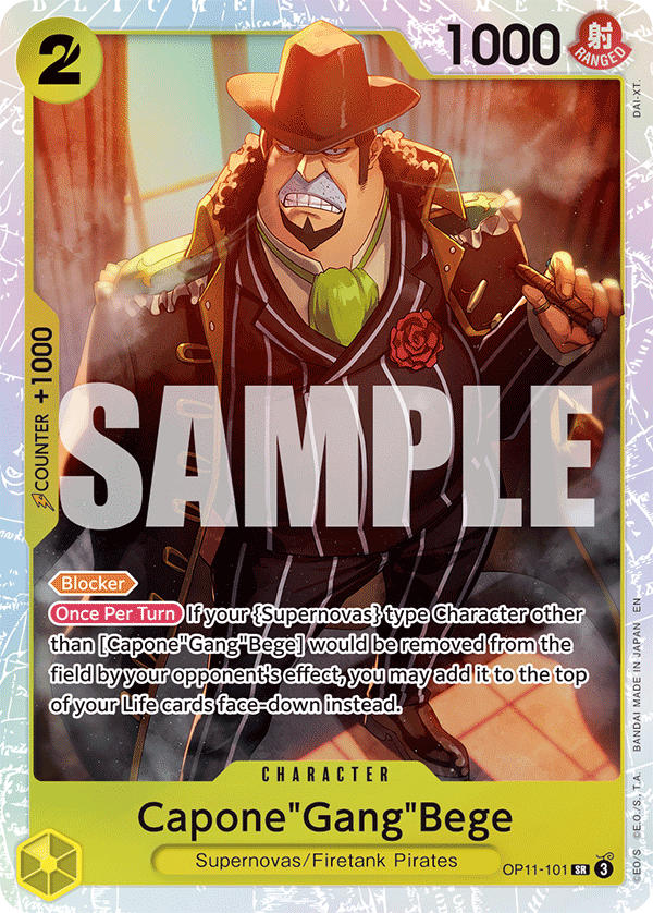 OP11-101 - Capone"Gang"Bege - Super Rare