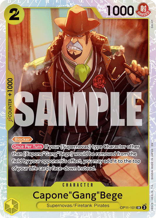 OP11-101 - Capone"Gang"Bege - Super Rare