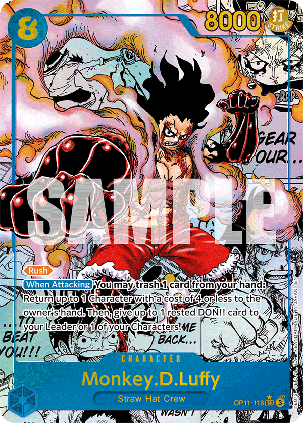 OP11-118 - Monkey.D.Luffy - Secret Rare Alt Art (Manga)