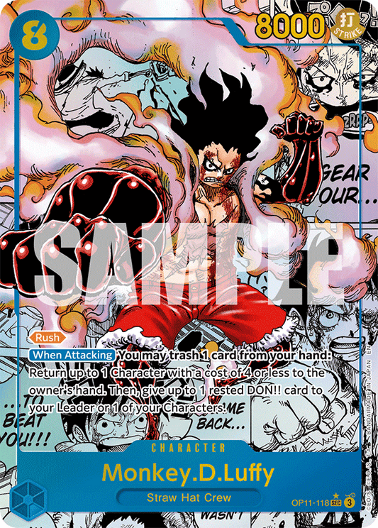 OP11-118 - Monkey.D.Luffy - Secret Rare Alt Art (Manga)