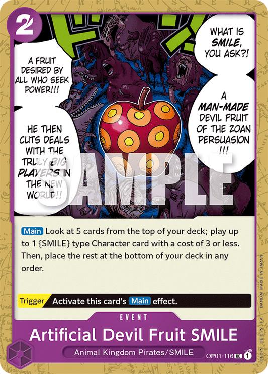 Artificial Devil Fruit SMILE - OP01-116 - Uncommon-One Piece Singles