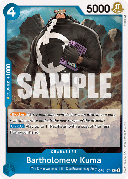 Bartholomew Kuma - OP01-074 - Rare-One Piece Singles