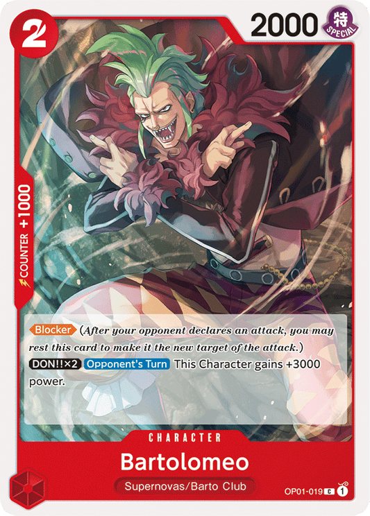 Bartolomeo - OP01-019 - Common-One Piece Singles