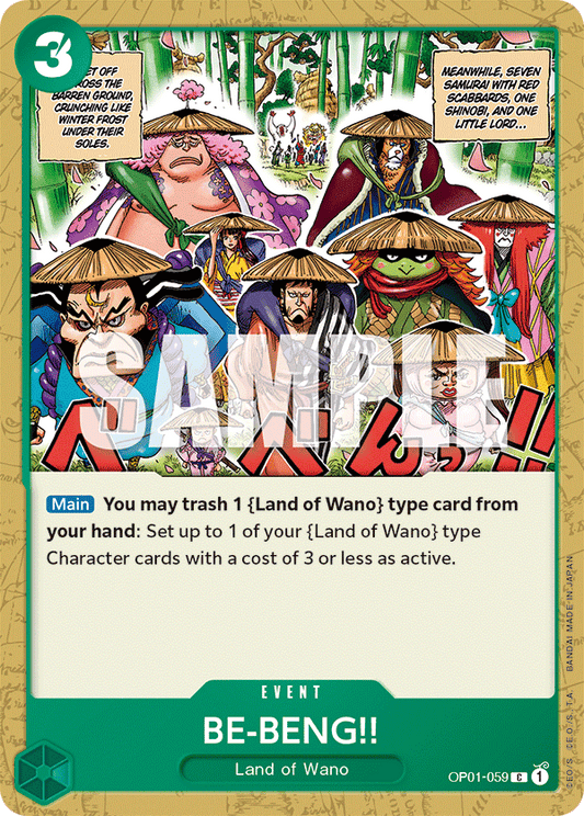 BE-BENG!! - OP01-059 - Common-One Piece Singles