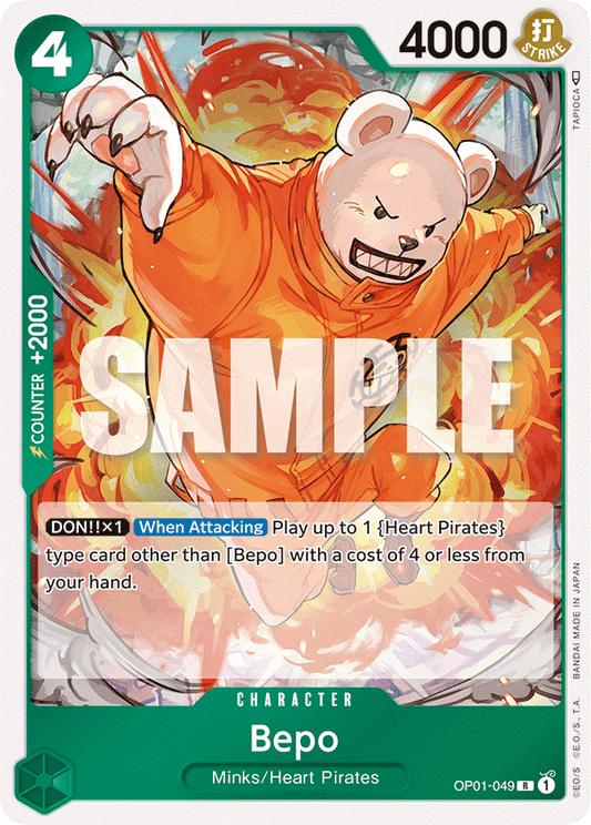 Bepo - OP01-049 - Rare-One Piece Singles