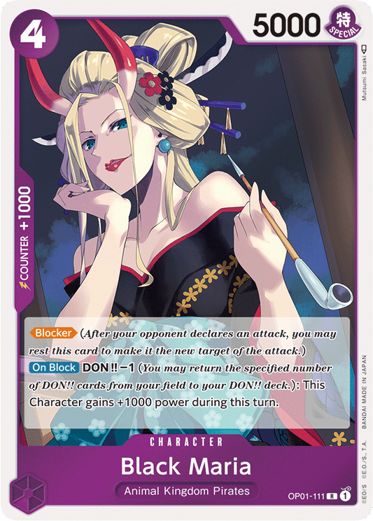 Black Maria - OP01-111 - Rare-One Piece Singles