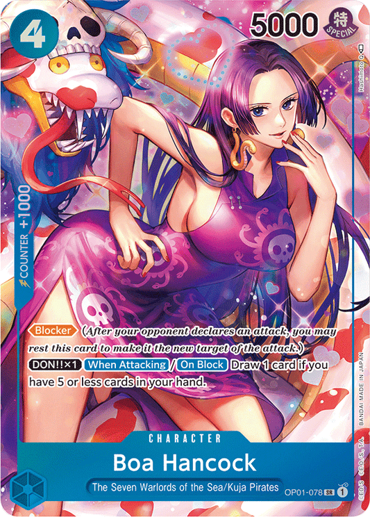 Boa Hancock - OP01-078 - Super Rare (Alt Art)-One Piece Singles