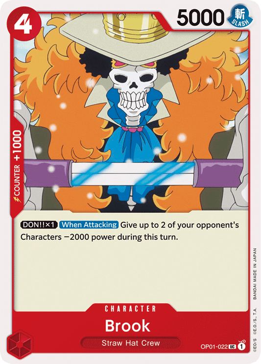 Brook - OP01-022 - Uncommon-One Piece Singles