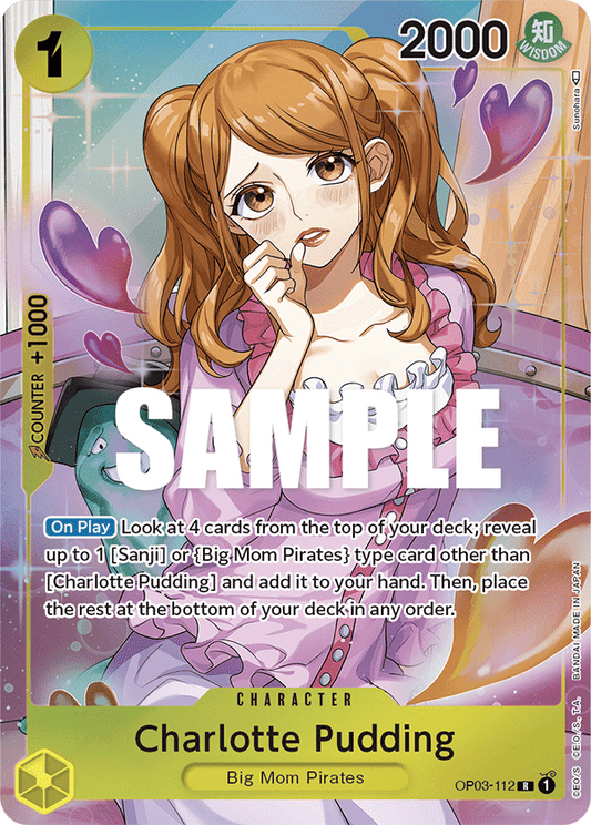 Charlotte Pudding - OP03-112 - Rare (Alt Art)-One Piece Singles