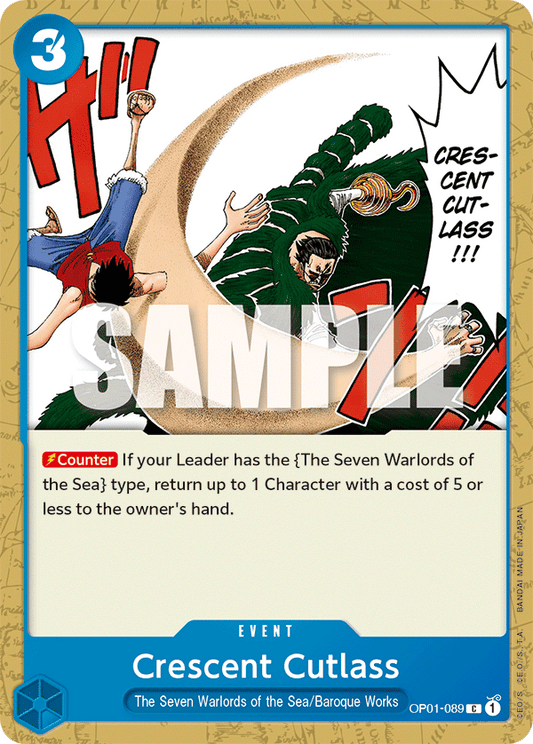 Crescent Cutlass - OP01-089 - Common-One Piece Singles