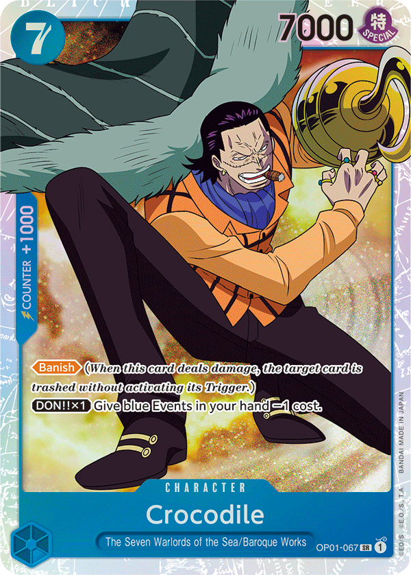 Crocodile - OP01-067 - Super Rare-One Piece Singles